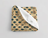 Velveteen Fleece Cottagecore: Rustic Honeycomb Flowers