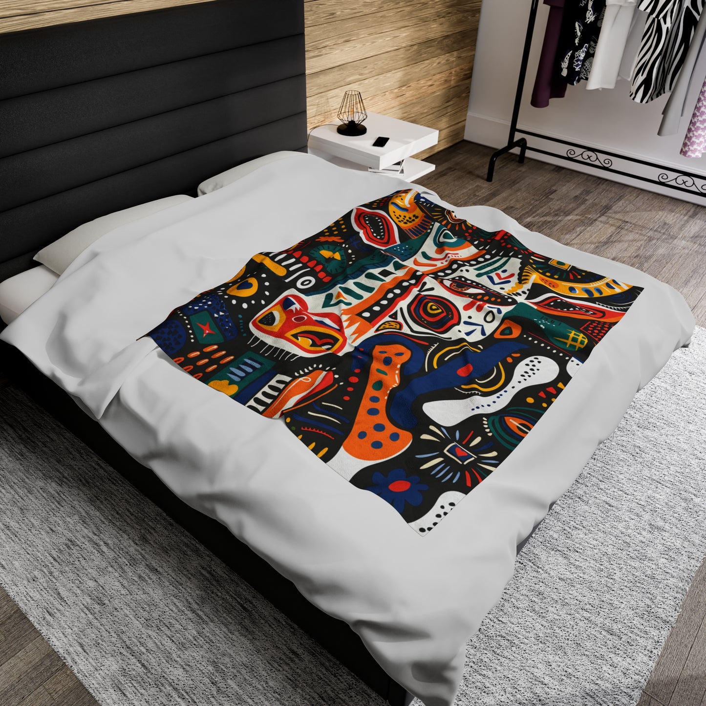 Picasso's Pastoral Dream Velveteen Fleece Throw Blanket