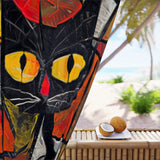 Abstract Cat Blackout Curtain