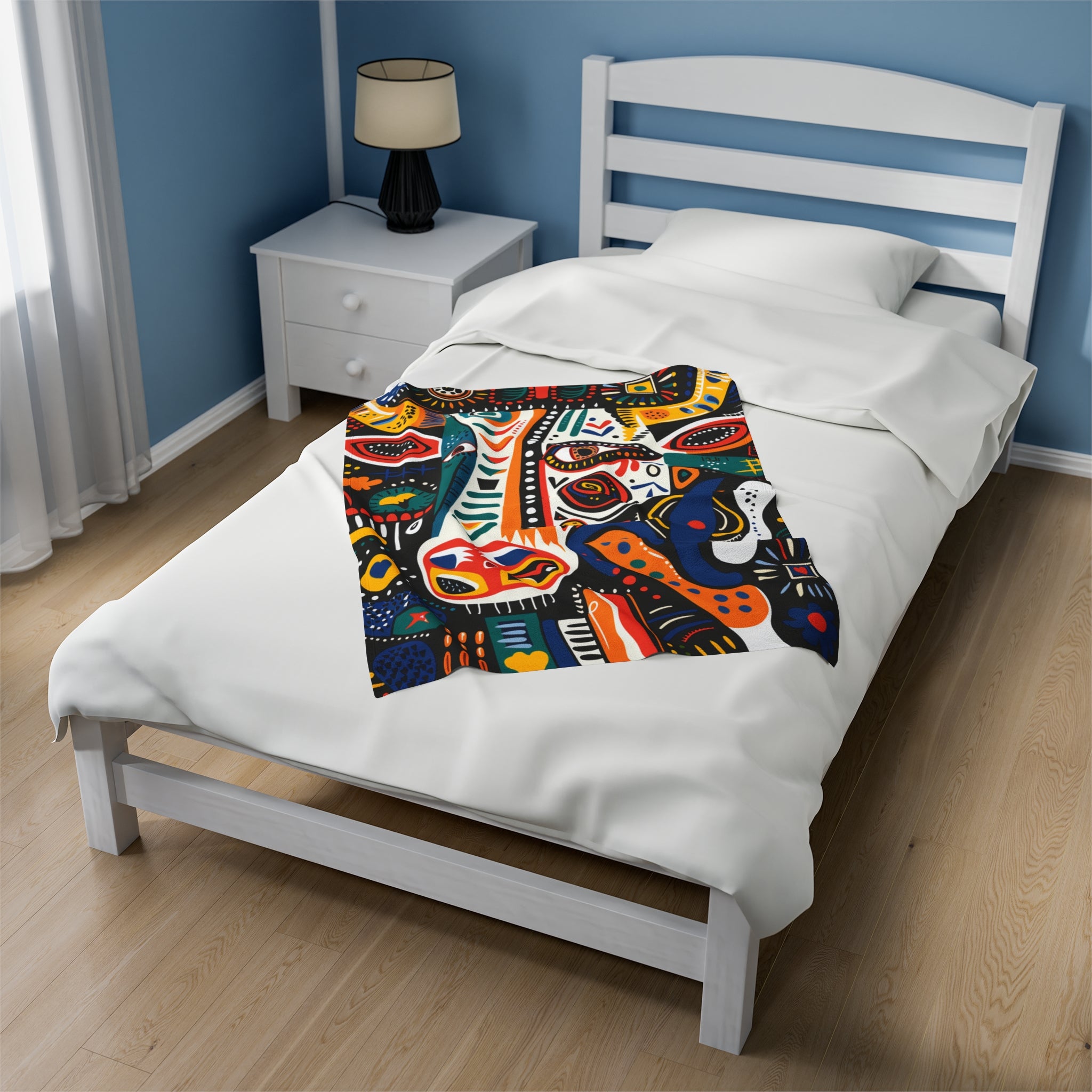 Picasso's Pastoral Dream Velveteen Fleece Throw Blanket