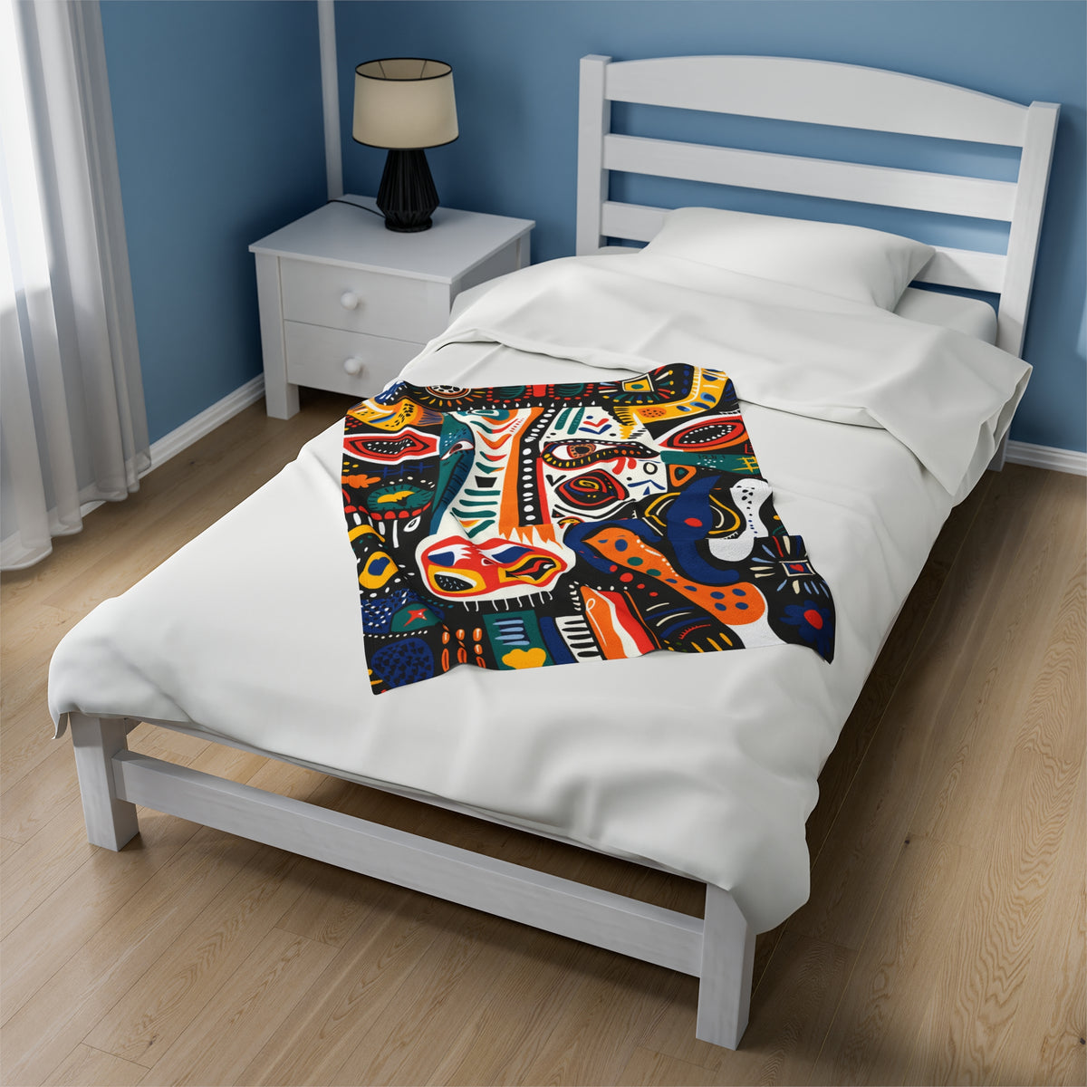Picasso's Pastoral Dream Velveteen Fleece Throw Blanket
