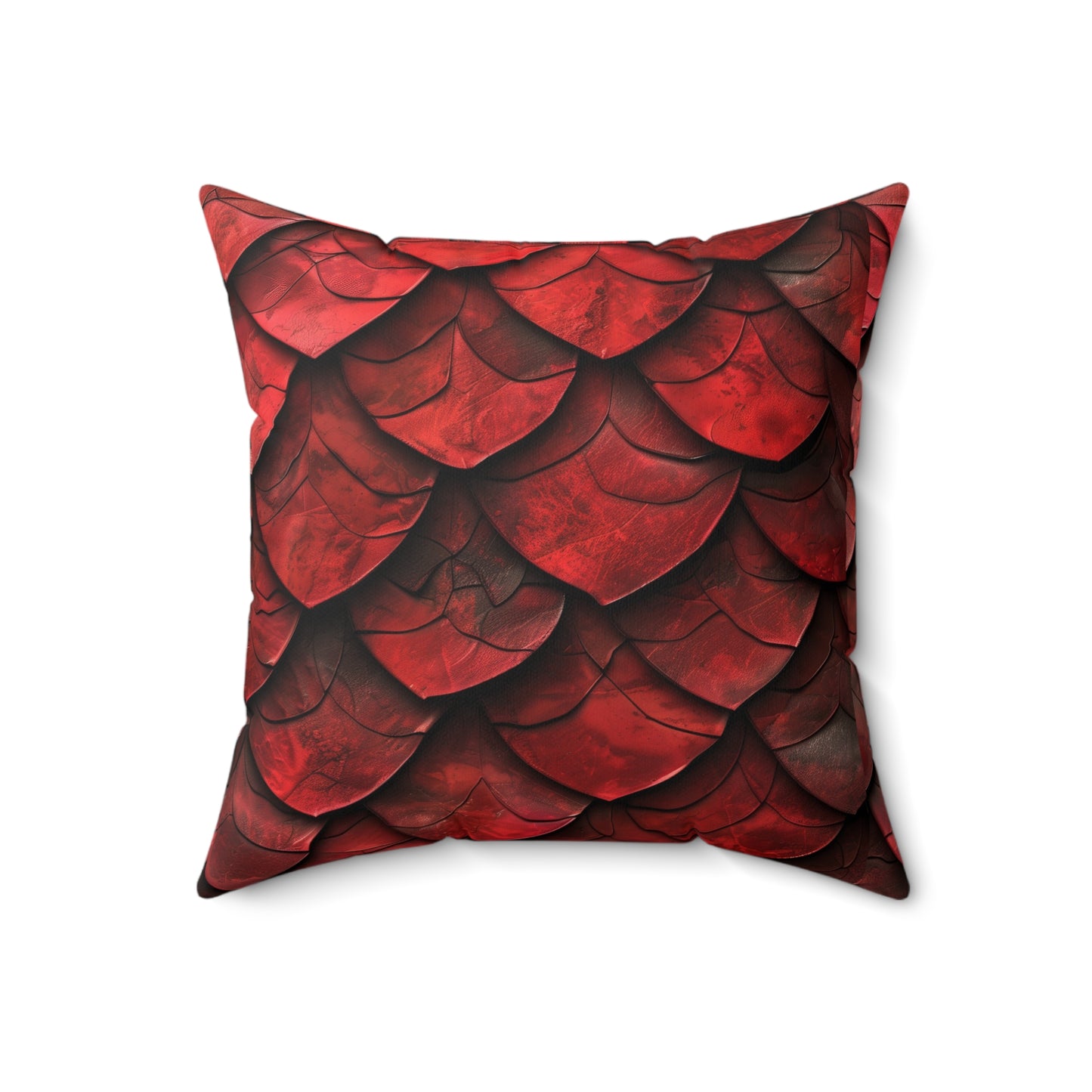 Dragon Scale Red Pillow Add Mystical Charm to Your Home Decor