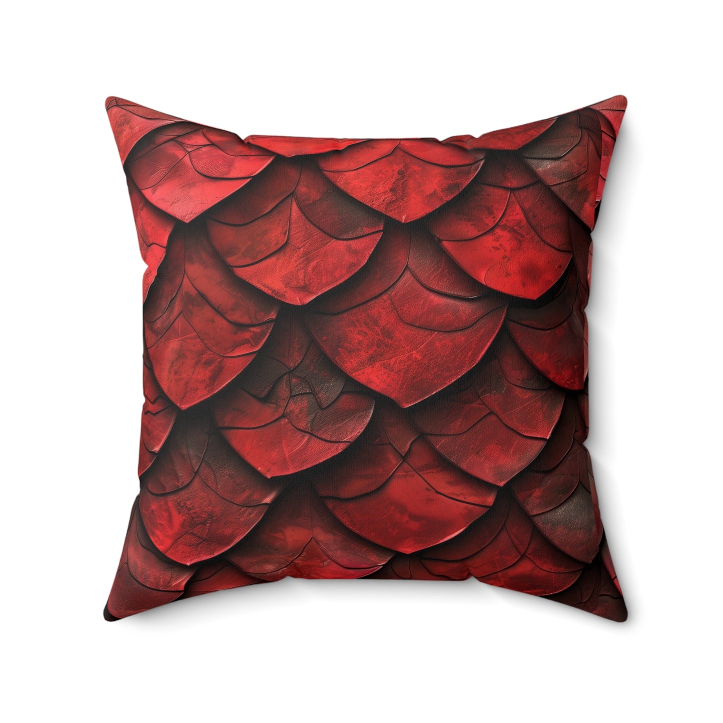 Dragon Scale Red Pillow Add Mystical Charm to Your Home Decor