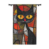 Abstract Cat Blackout Curtain