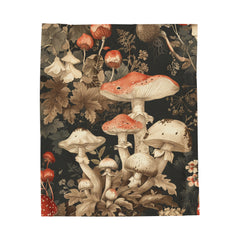Velveteen Fleece Cottagecore: Mushroom Forest