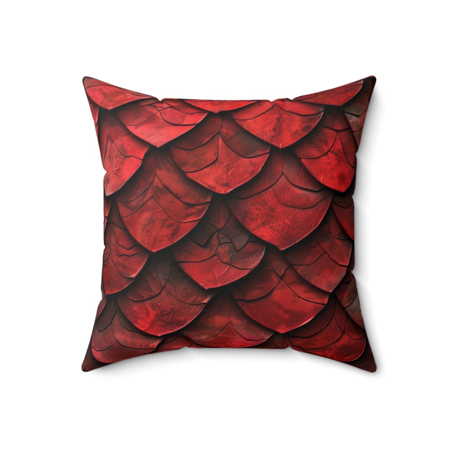 Dragon Scale Red Pillow Add Mystical Charm to Your Home Decor