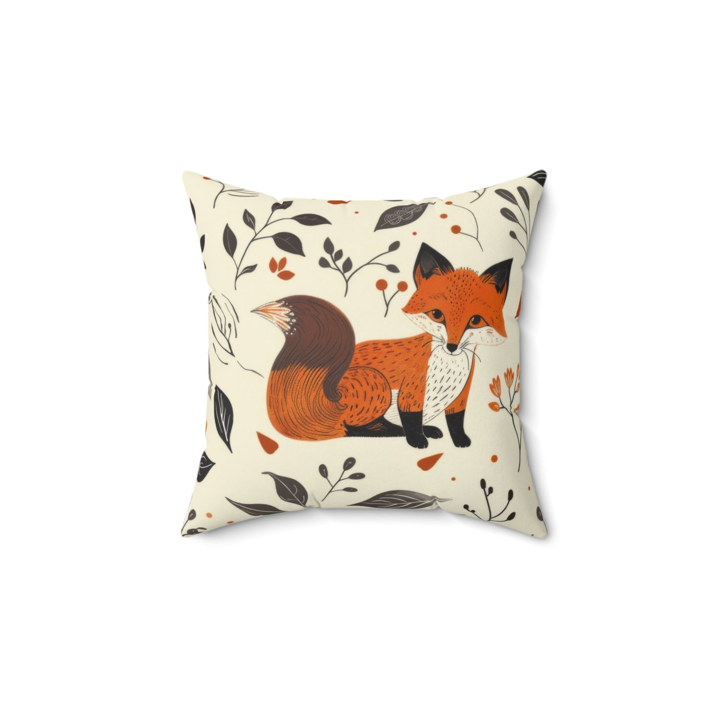 Double-Sided Fox Pillow – Autumn Charm and Nature Elegance | Great Lakes Home Decor