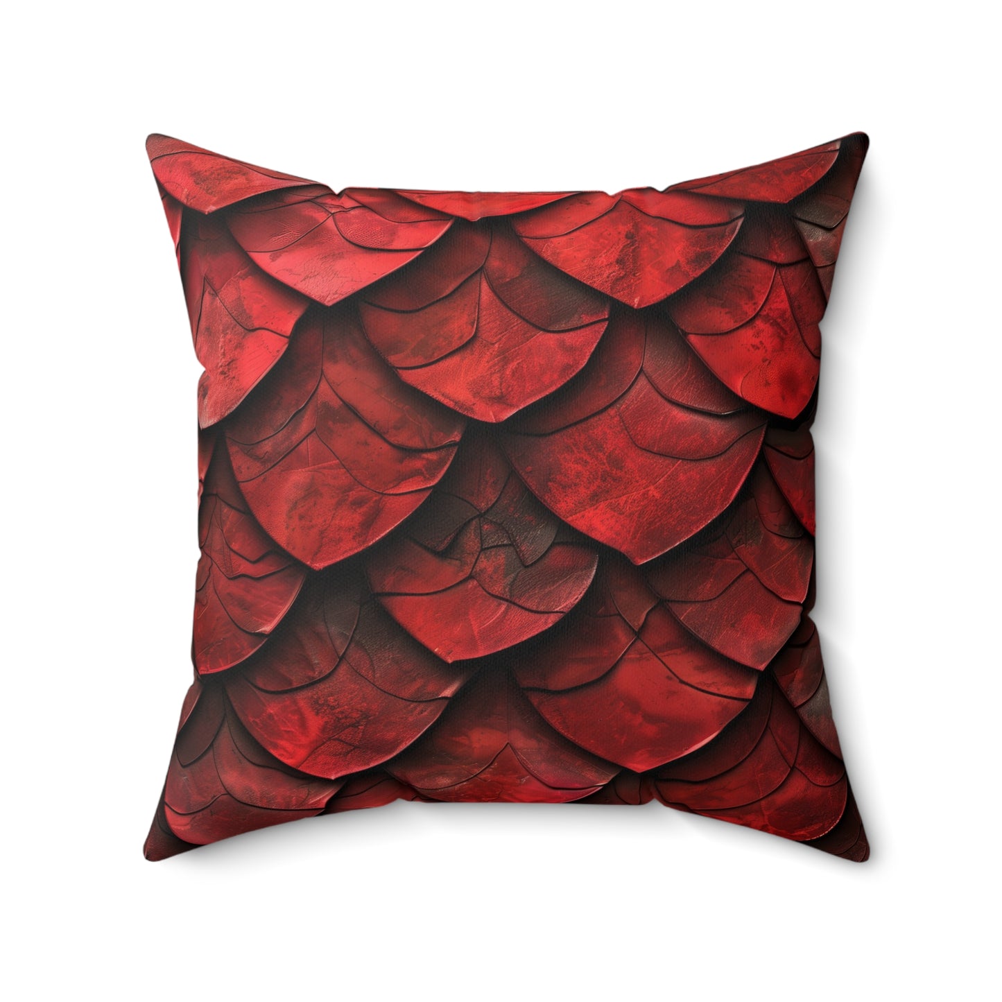 Dragon Scale Red Pillow Add Mystical Charm to Your Home Decor