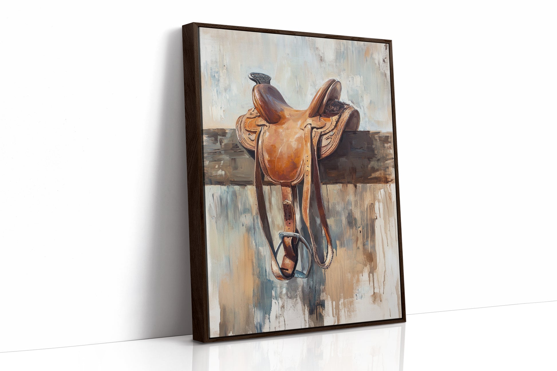 Brown Framed Canvas image 1