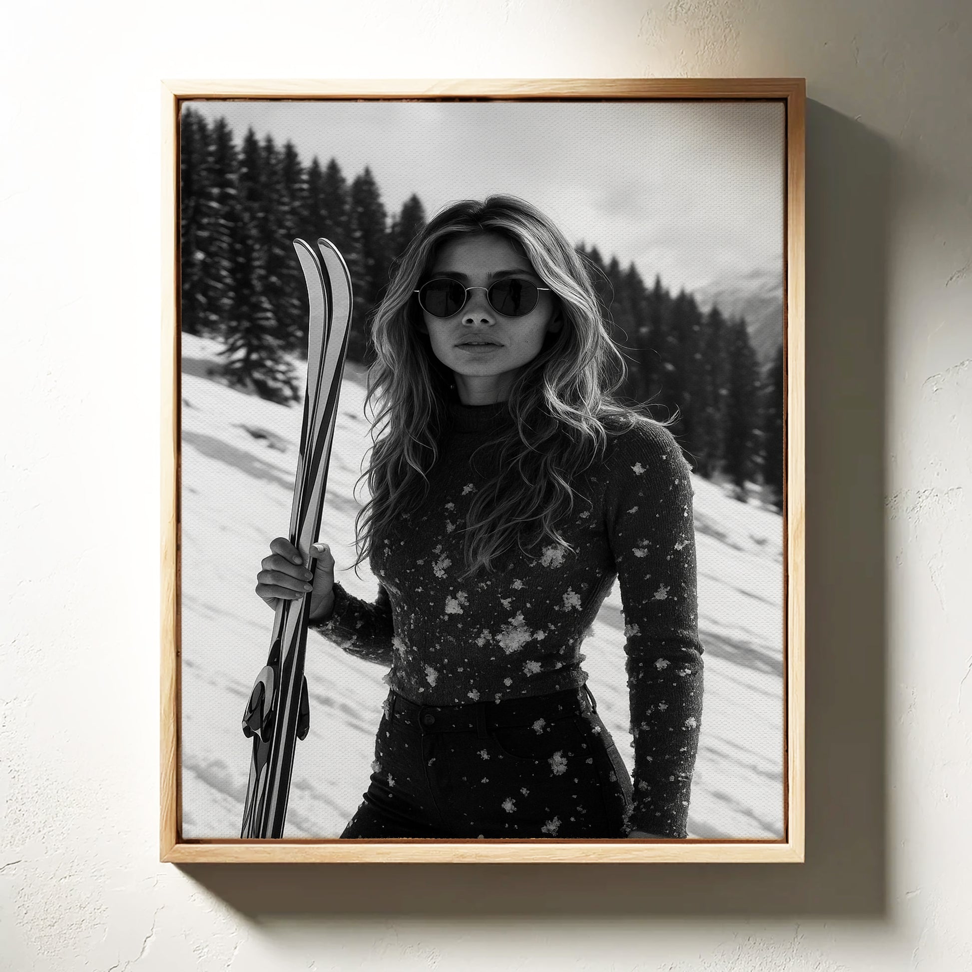 Gallery image 12 for Chic Winter Ski Wear - Snowflake Print Sweater for Women