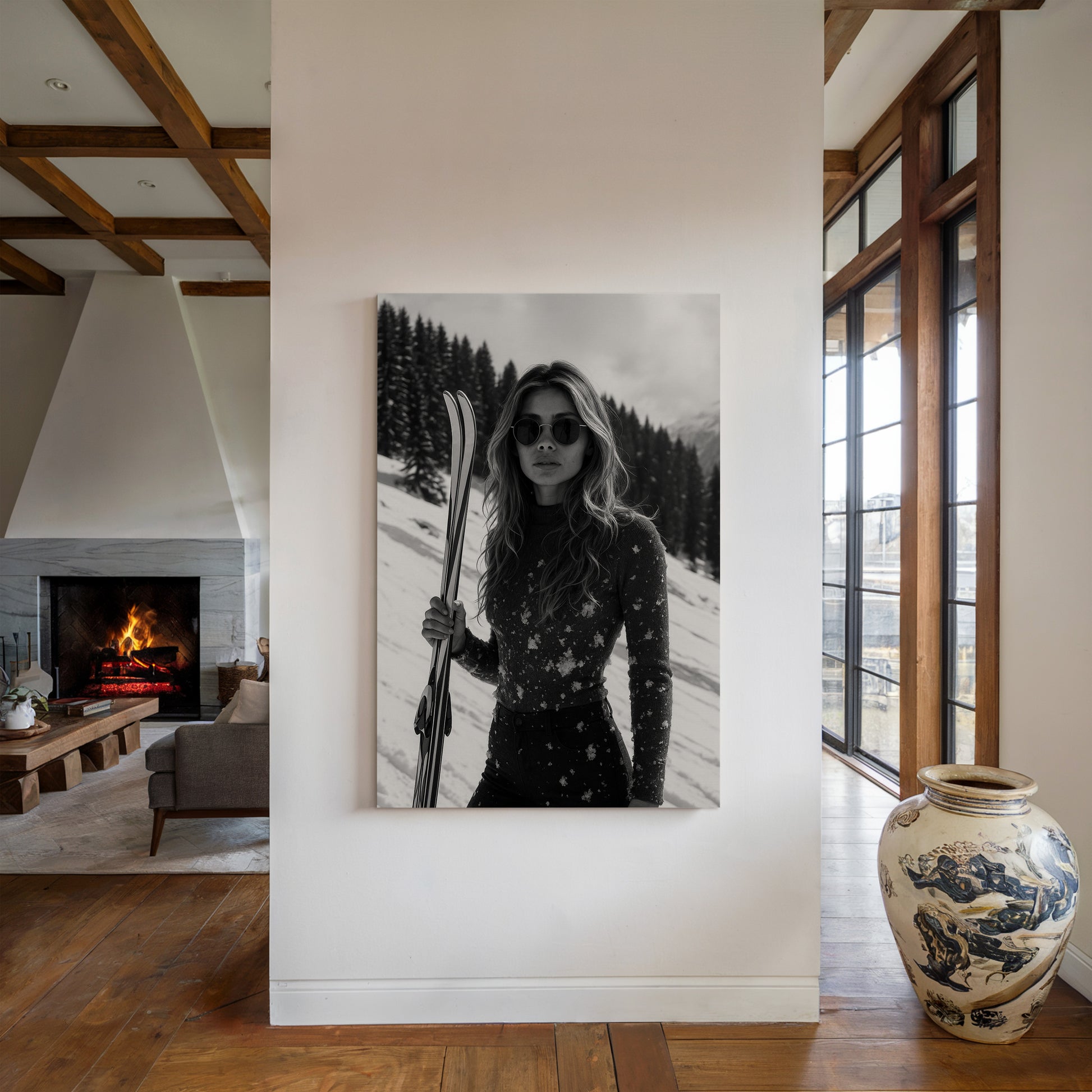 Gallery image 16 for Chic Winter Ski Wear - Snowflake Print Sweater for Women