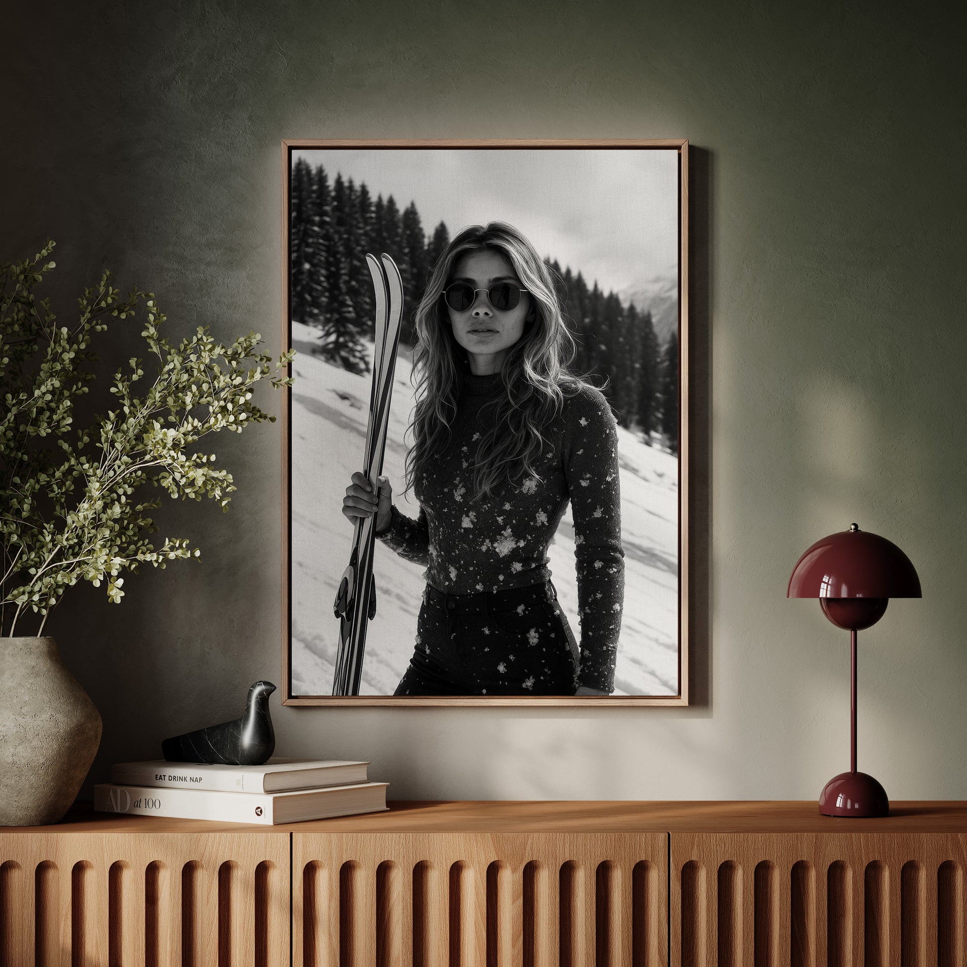 Gallery image 8 for Chic Winter Ski Wear - Snowflake Print Sweater for Women