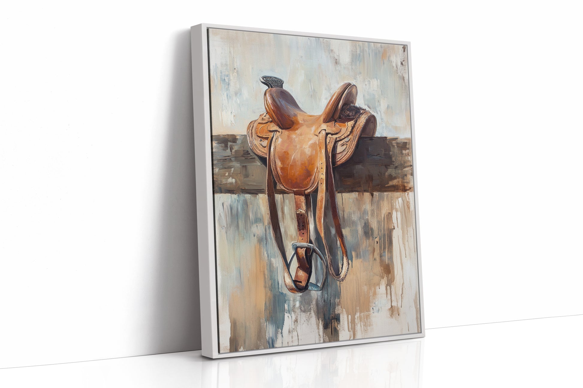White Framed Canvas image 1