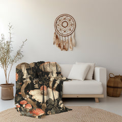 Velveteen Fleece Cottagecore: Mushroom Forest