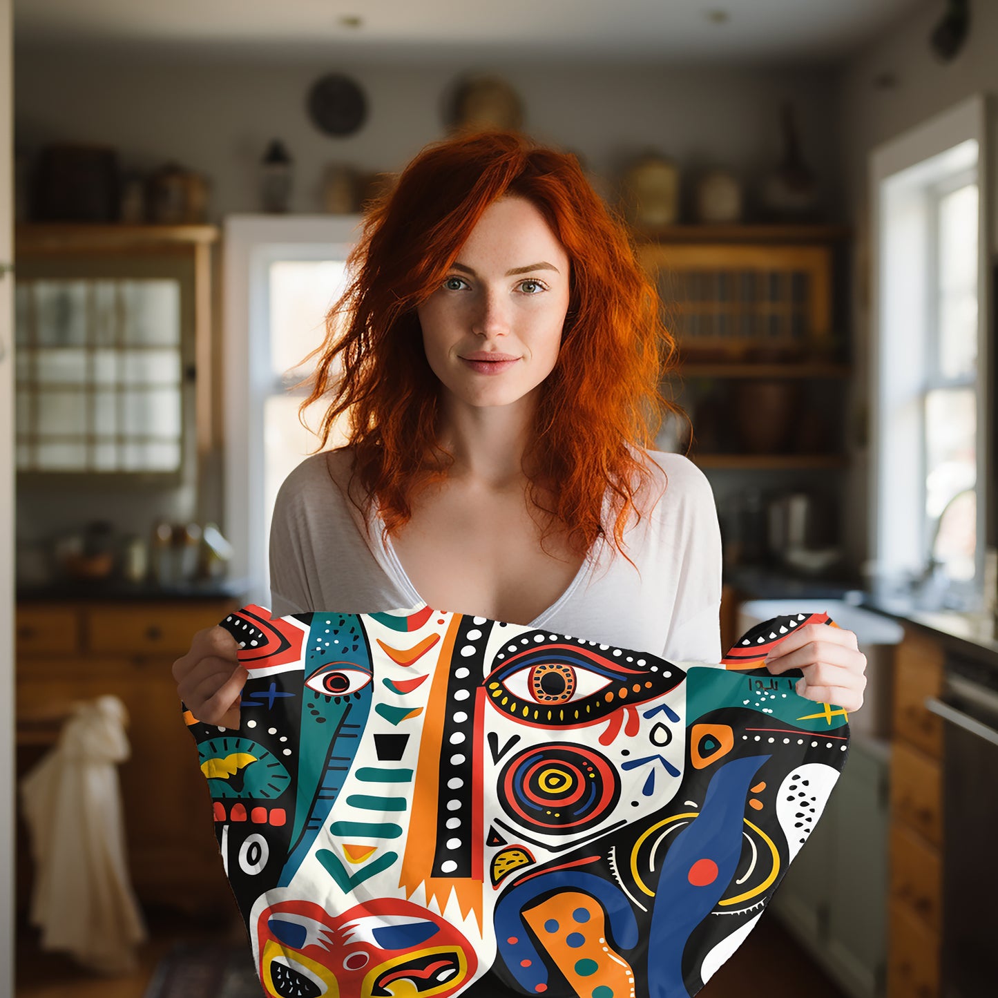 Picasso's Pastoral Dream Velveteen Fleece Throw Blanket