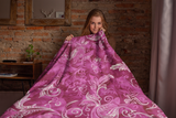 Magenta Majesty Velveteen Fleece Throw Blanket