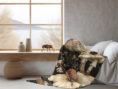 Velveteen Fleece Cottagecore: Mushroom Forest